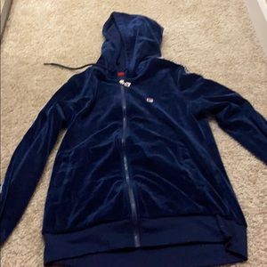 FILA blue fleece zip up